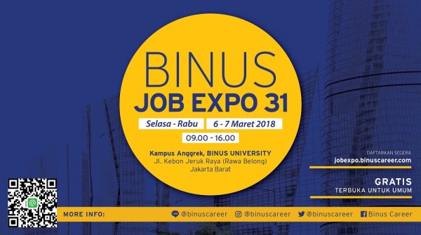 BINUS JOB EXPO 31 â€“ Maret 2018