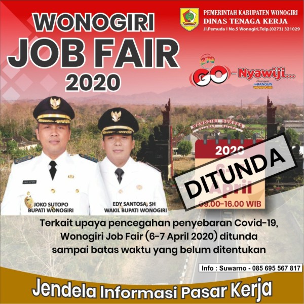 Wonogiri Job Fair 2020 (DITUNDA)