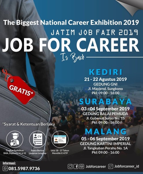 Jatim Job Fair “JOB FOR CAREER” 2019