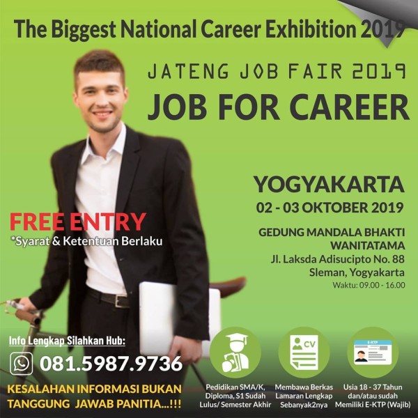 Yogyakarta Job Fair “JOB FOR CAREER”