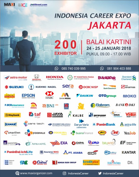 INDONESIA CAREER EXPO JAKARTA â€“ Januari 2018