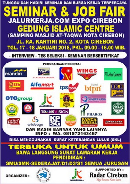 Jalurkerja.com Expo Cirebon â€“ Januari 2018