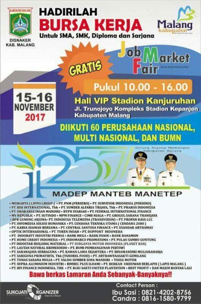 Job Market Fair Malang 2017