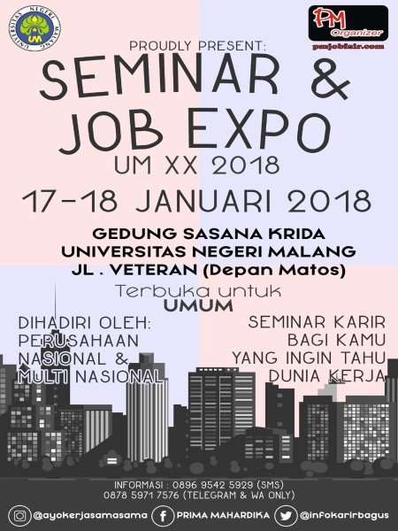 Seminar & Job Expo UM XX â€“ Januari 2018