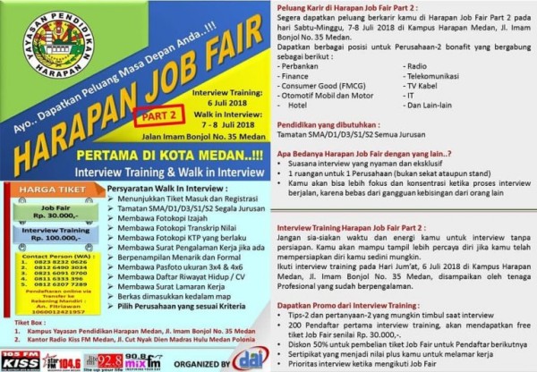 Harapan Job Fair – Juli 2018