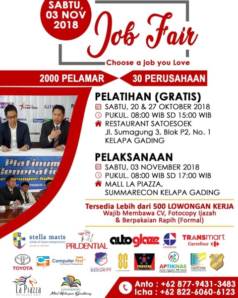 Job Fair La Piazza Kelapa Gading 2018