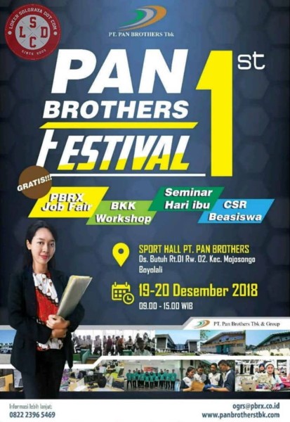 Pan Brothers 1st Festival 2018
