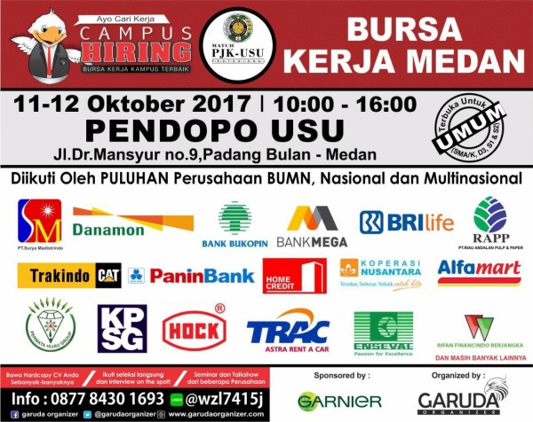 Bursa Kerja Medan with PJK USU